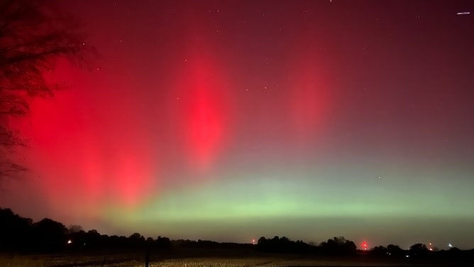 Northern Lights over Marion County, IL
