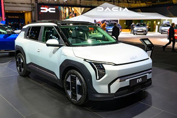 A Kia EV3 A Kia EV3
