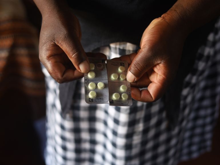 Virginia Chakandinakira, a village health worker serving Chishakwe, said malaria diagnostic kits and drugs are now in short supply.. [Farai Shawn Matiashe/Al Jazeera]
