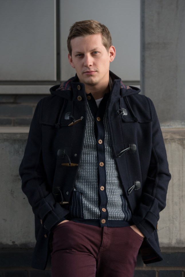 TELEVISION PROGRAMMES: HOLLYOAKS Actor James Sutton who plays John-Paul Mcqueen