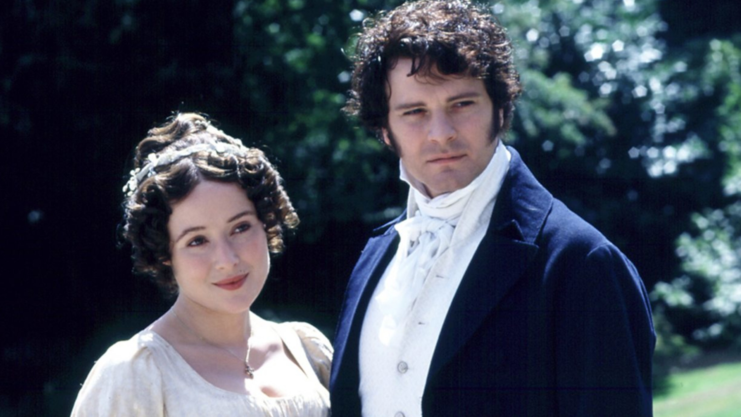 Colin Firth and Jennifer Ehle in the 1995 TV adaptation of Pride and Prejudice