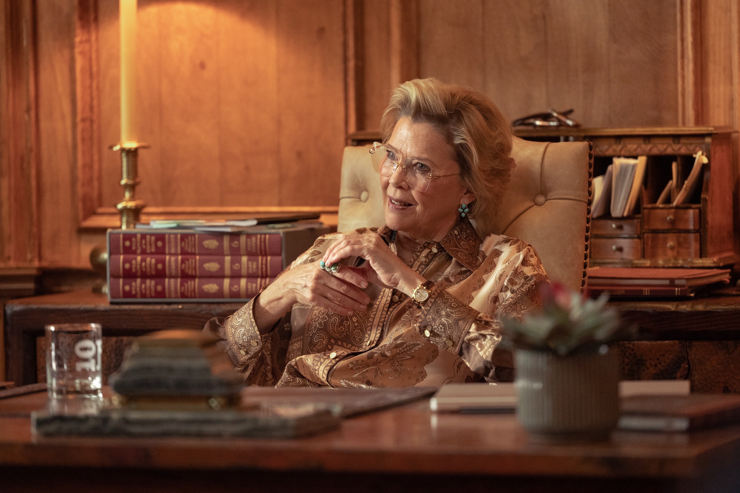 Annette Bening stars as the dastardly Beulah Jackson – a rival land owner