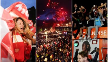 Arsenal fans descend on Emirates Stadium to celebrate title win - London Evening Standard