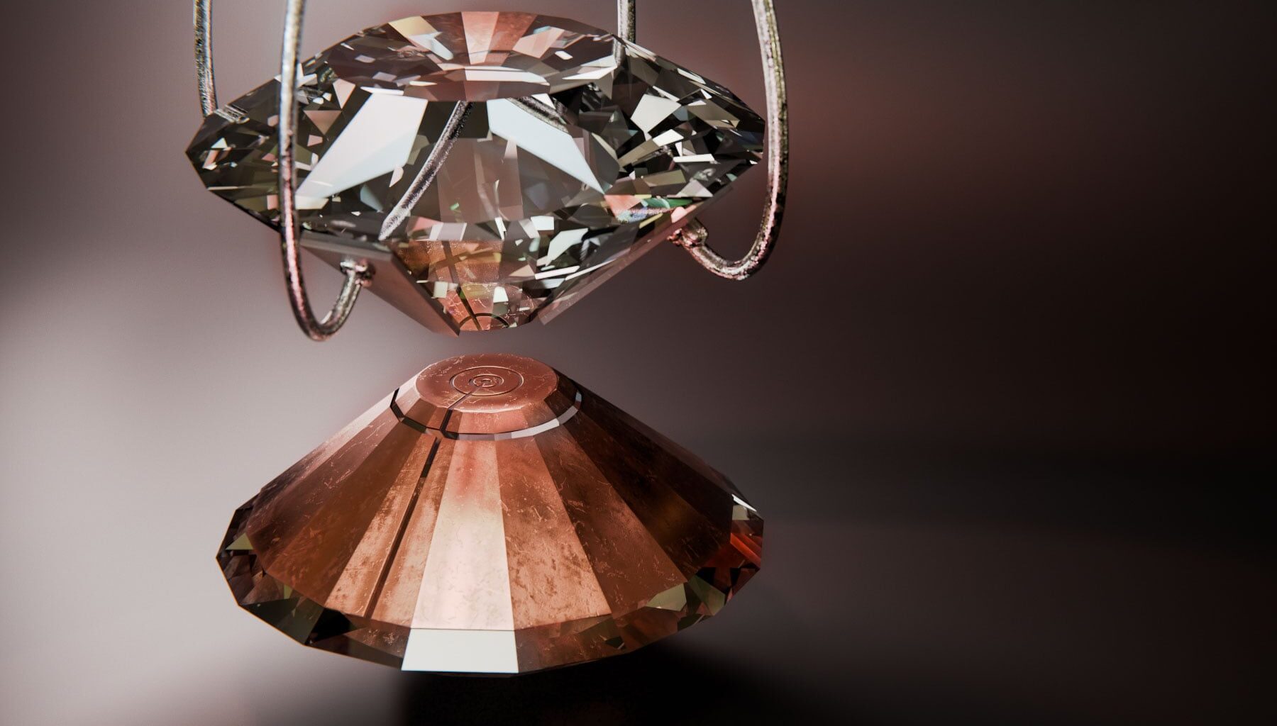 Artistic Representation of the Interior of a Diamond Anvil Cell