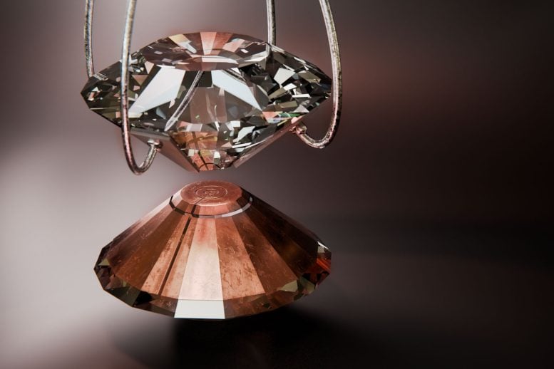 Artistic Representation of the Interior of a Diamond Anvil Cell