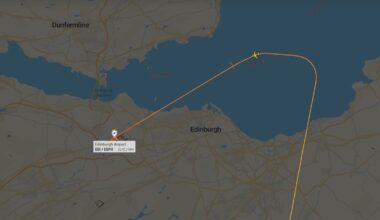 British Airways BA1458 declares emergency on approach to Edinburgh as co-pilot requires medical attention