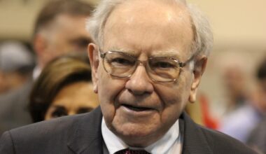 Warren Buffett at a Berkshire Hathaway AGM