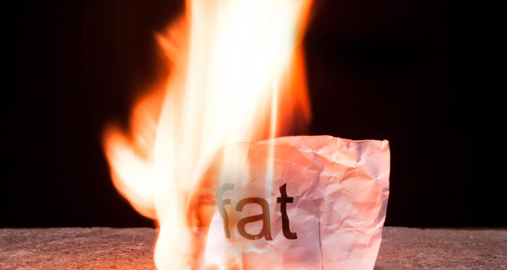 Burning Fat Fire Flame Paper Sign