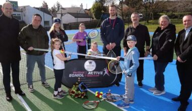 Bwlchgwyn tennis courts reopen following major refurbishment