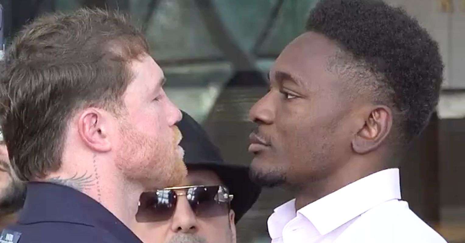 Canelo and Christian Mbilli exchange tense words during first face off: “You’ll regret this”