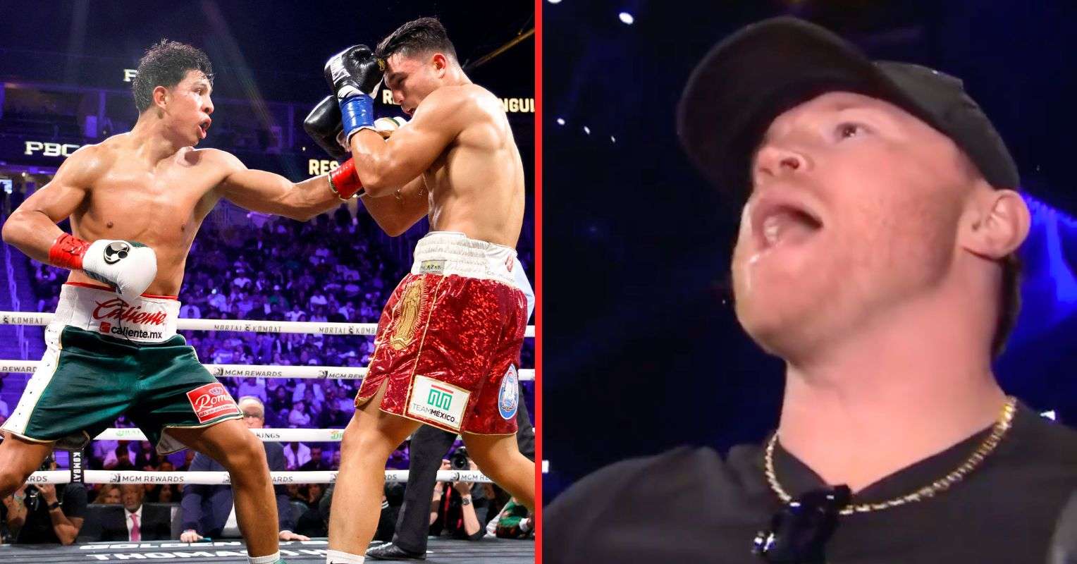 Canelo watches on as Jaime Munguia wins his old world title