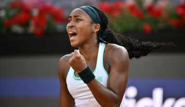 Gauff erases double-break deficit in third to reach Rome fourth round