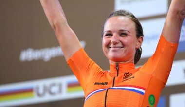 Cycling: 90th Road World Championships 2017 / Women Elite Road RacePodium / Chantal BLAAK (NED) Gold Medal Celebration / Bergen - Bergen (152,8km) / RR / Bergen / RWC / &copy; Tim De Waele