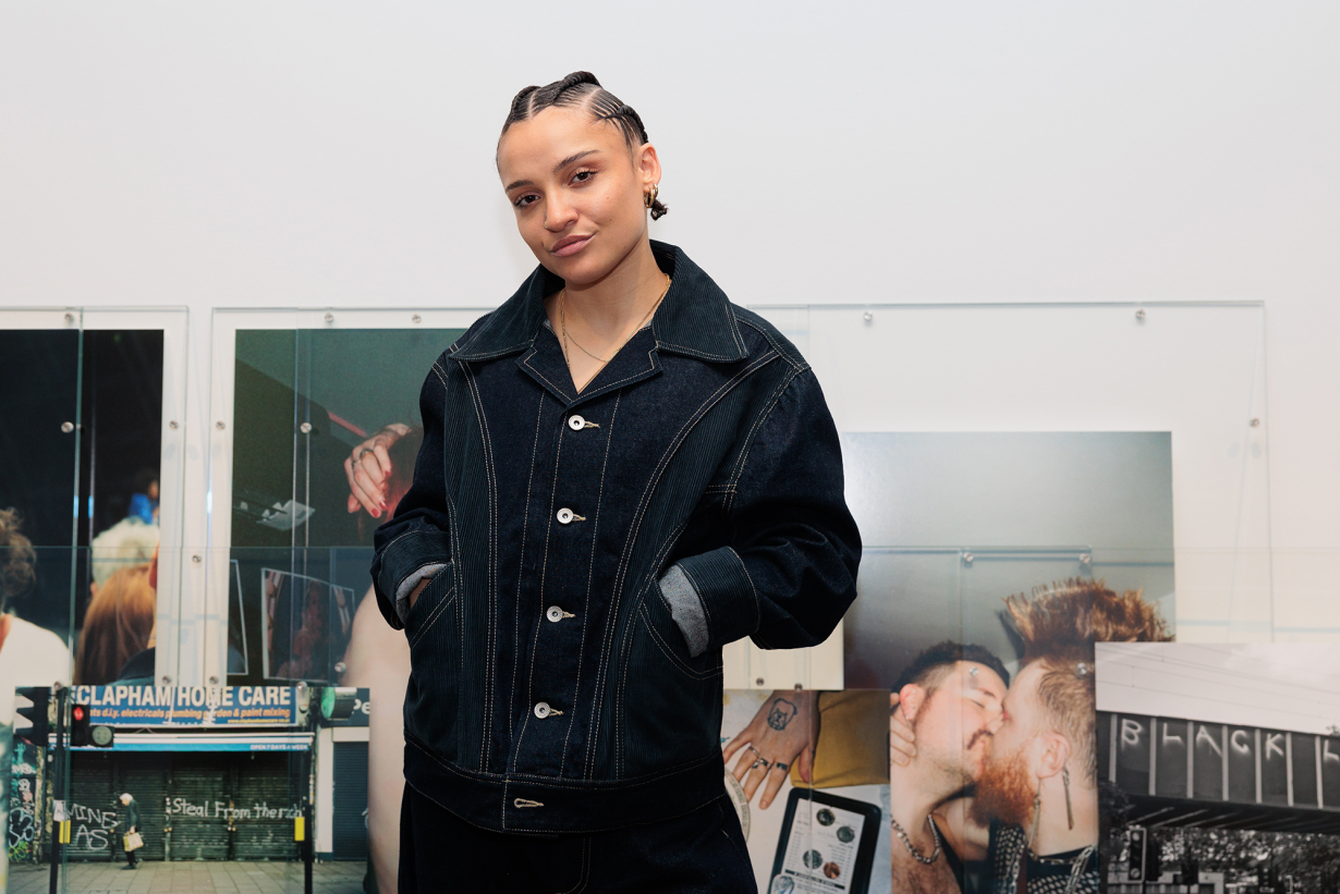 Portrait of Rene Matić within The Deutsche Börse Photography Foundation Prize 2026 exhibition.