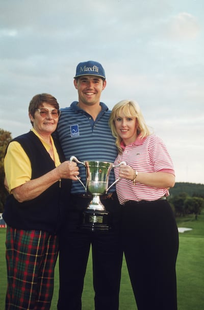 Irish golfer Padraig Harrington wins the Peugeot Spanish Open at the Club De Campo in Spain, May 1996. Photograph: Clive Mason/Getty Images