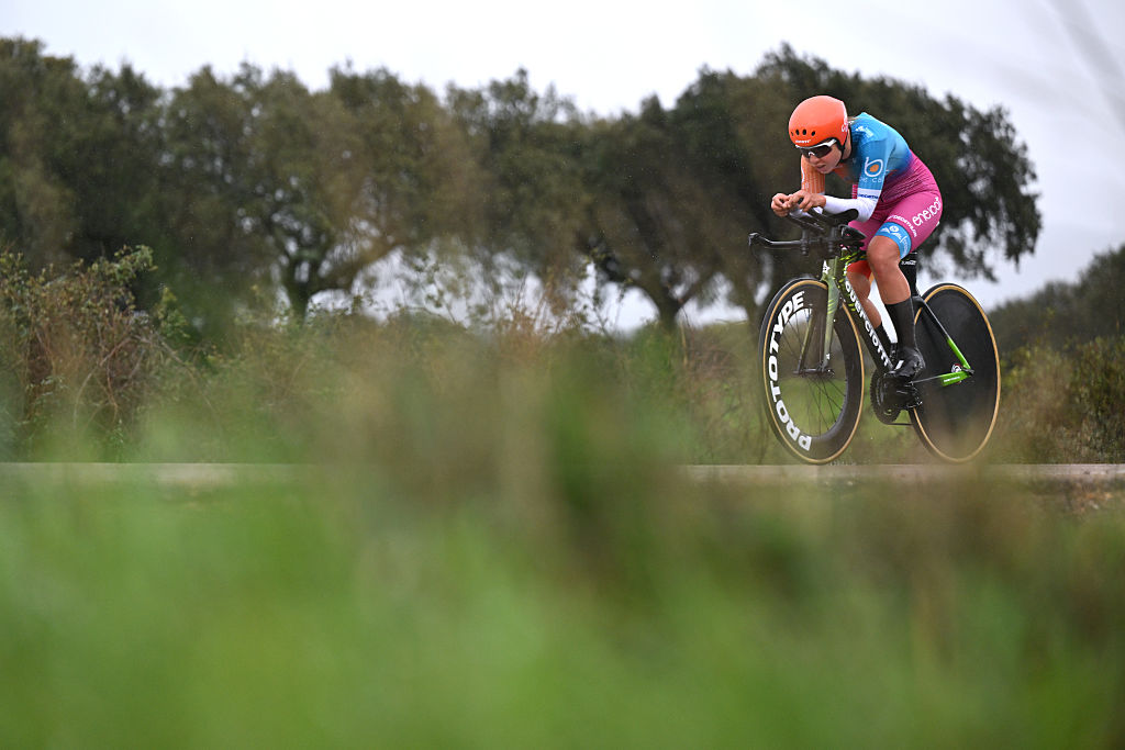 Alessia Missiaggia of Italy and Team Eneicat - Be Call competes during the 4th Vuelta Extremadura Feminas 2026, Stage 1 a 18.4km individual time trial stage from Herrera del Duque to Herrera del Duque