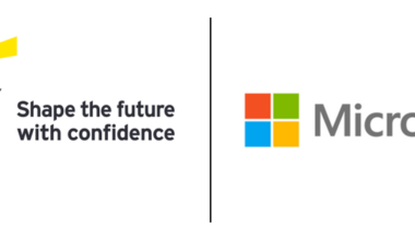 EY and Microsoft logo lockup