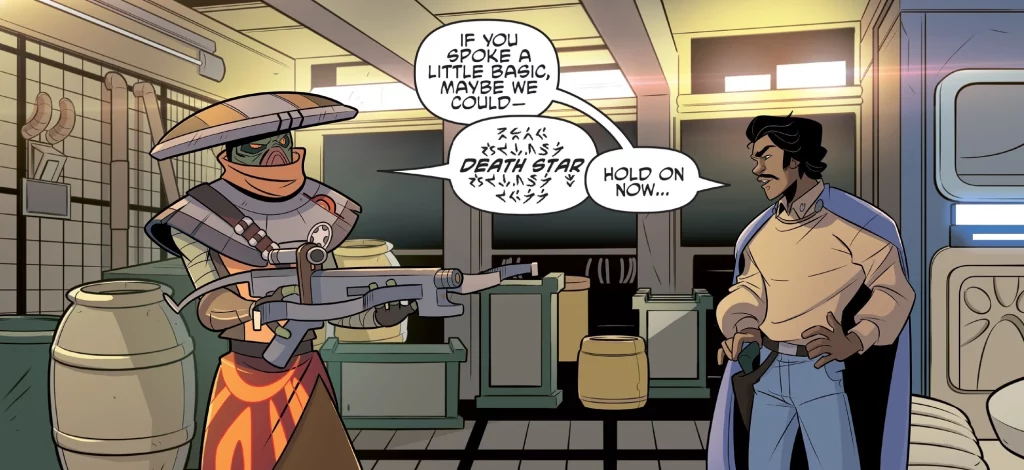 Embo tries to collect Lando Calrissian's bounty