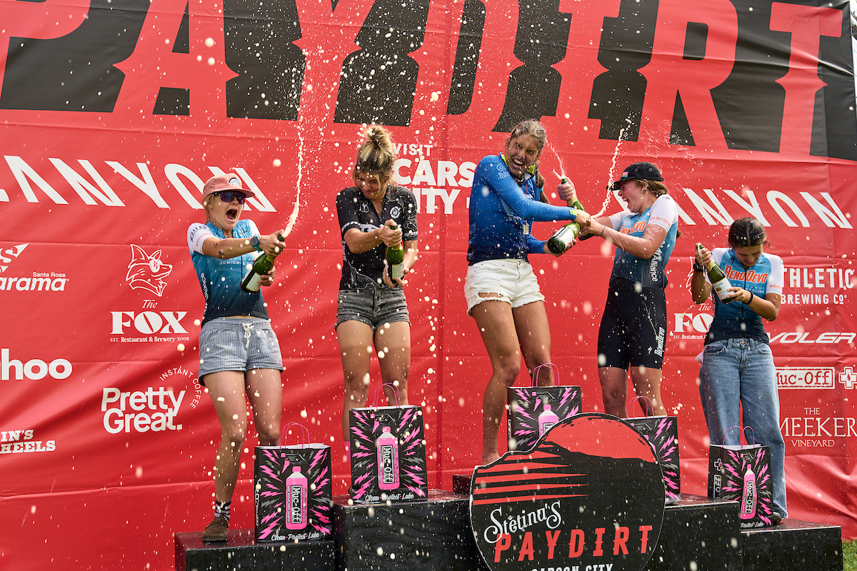 Open women's division podium