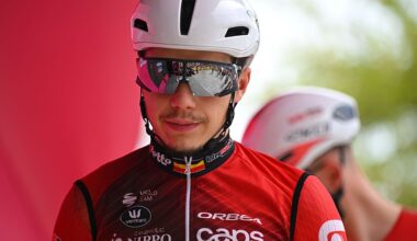 Arnaud De Lie of Belgium and Team Lotto Intermarche prior to stage 2 of the 2026 Giro d'Italia