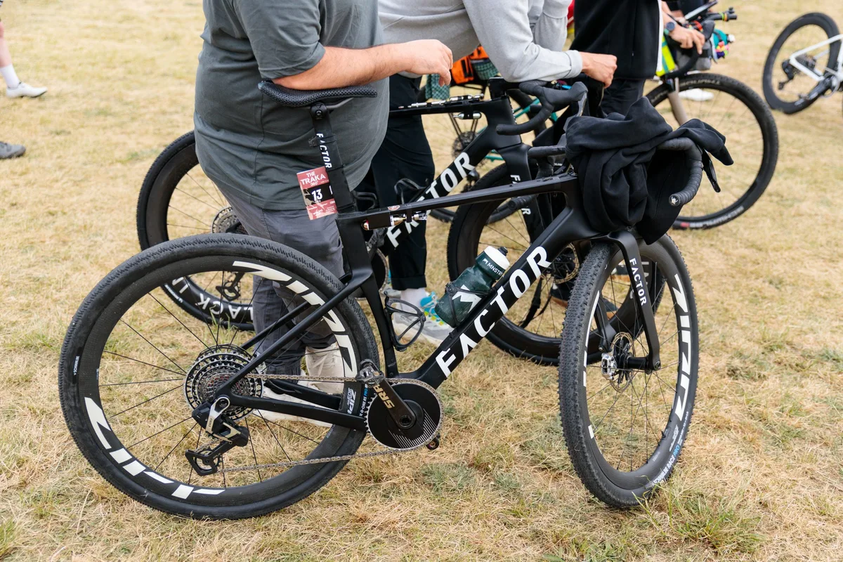 Unreleased aero Factor gravel bike at the 2026 Traka