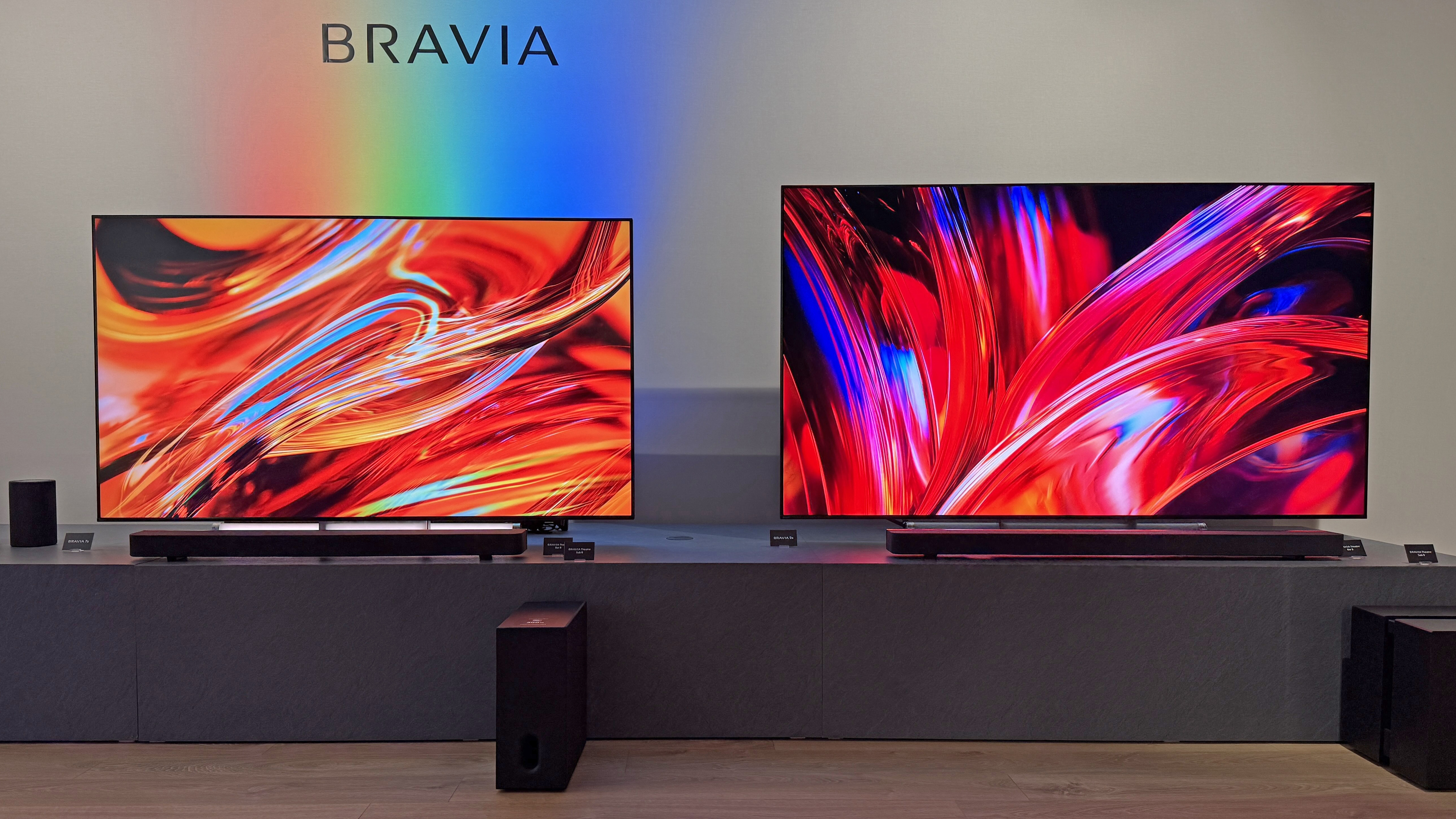 The Sony Bravia 9 II TV next the Sony Bravia 7 II TV