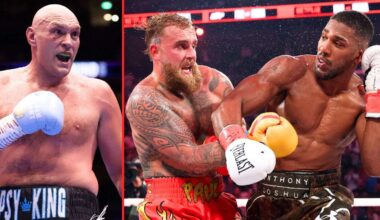 Jake Paul makes Anthony Joshua vs Tyson Fury mega fight prediction: “Based on the facts”