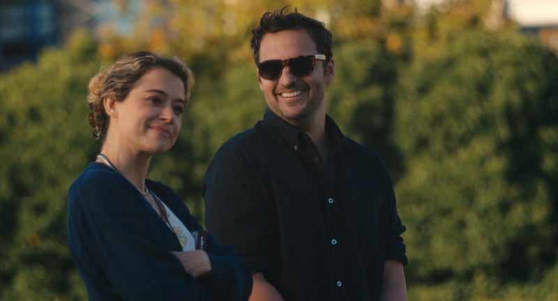 Maximum Pleasure Guaranteed: Tatiana Maslany and Jake Johnson. Photograph: Apple TV+