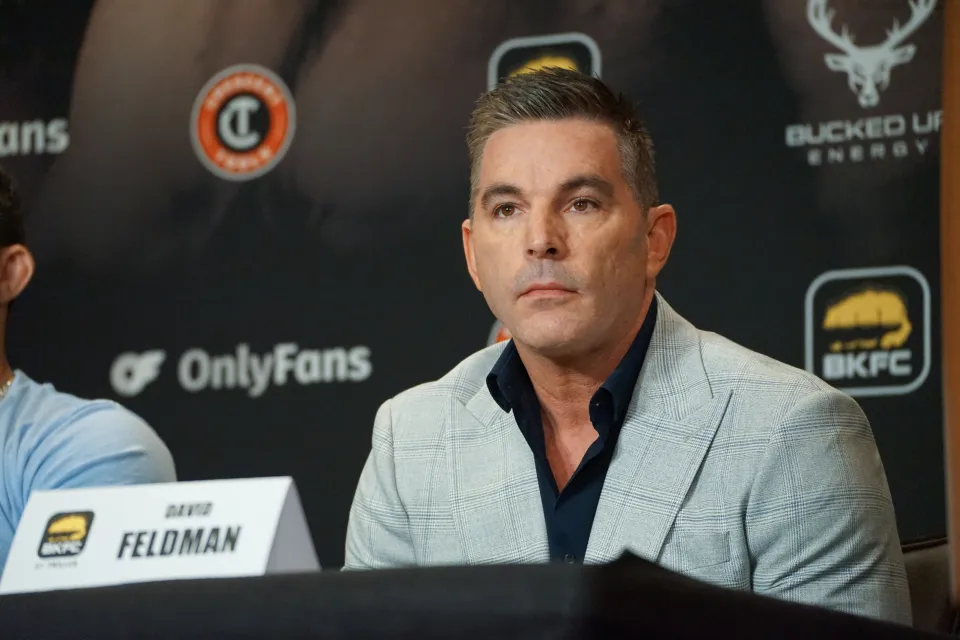 LAS VEGAS, NV - APRIL 4: David Feldman attends the BKFC 41 official pre-fight press conference on April 4, 2023, at the Palms Casino in Las Vegas, NV. (Photo by Amy Kaplan/Icon Sportswire via Getty Images)