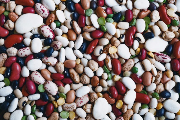Colorful Array of Mixed Beans - stock photo