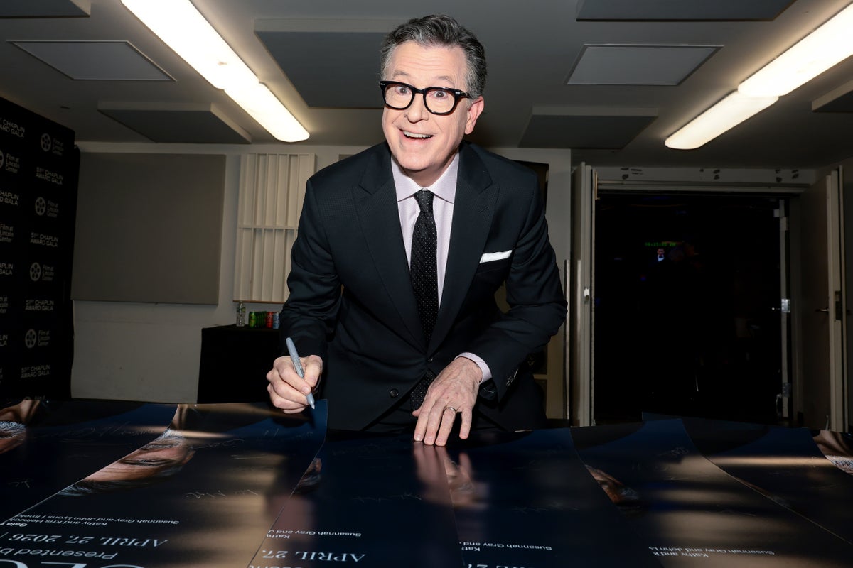 Stephen Colbert returns to TV one night after his Late Show farewell - The Independent