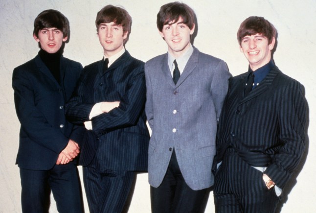 The Beatles Posing Together
