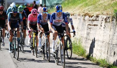 ALLEGHE, ITALY - MAY 29: (L-R) Jai Hindley of Australia and Giulio Pellizzari of Italy and Team Red Bull - BORA - hansgrohe compete during the 109th Giro d&amp;apos;Italia 2026, Stage 19 a 151km stage from Feltre to Alleghe - Piani di Pezze 1467m / #UCIWT / on May 29, 2026 in Alleghe, Italy. (Photo by Dario Belingheri/Getty Images)