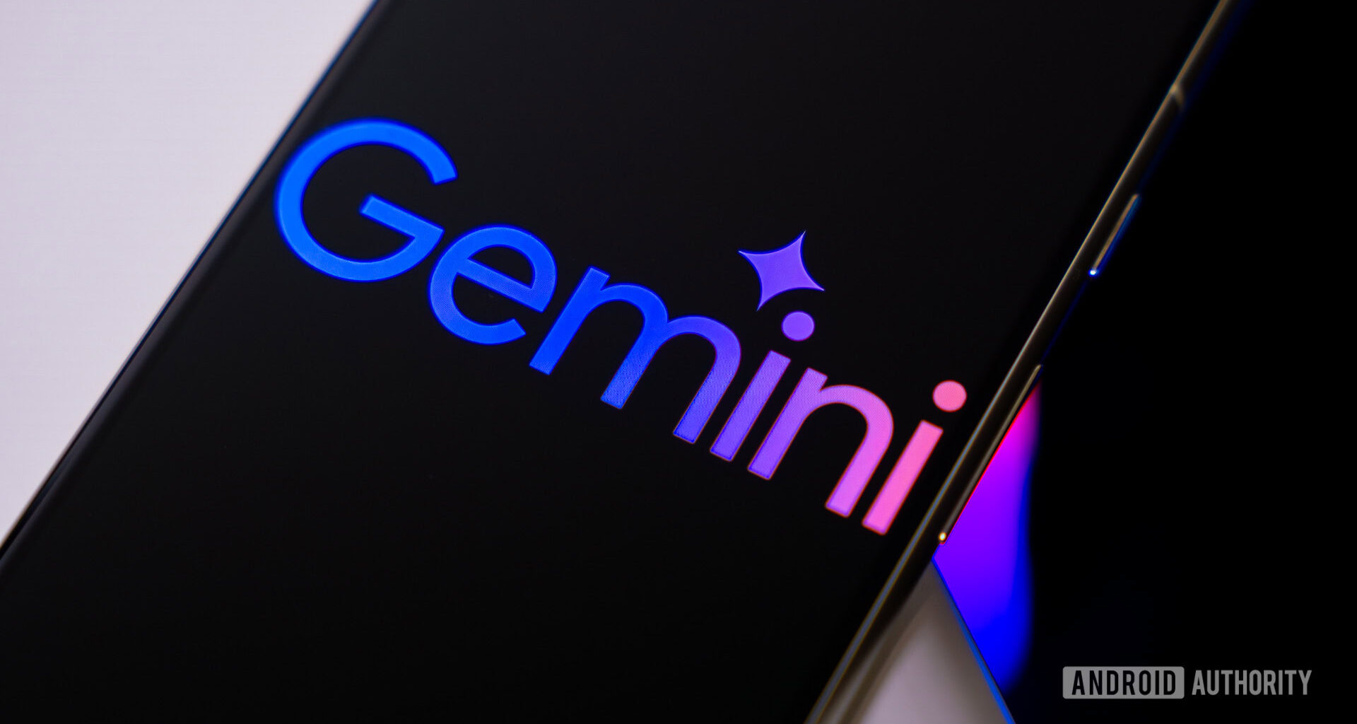 Google Gemini logo on smartphone stock photo (4)