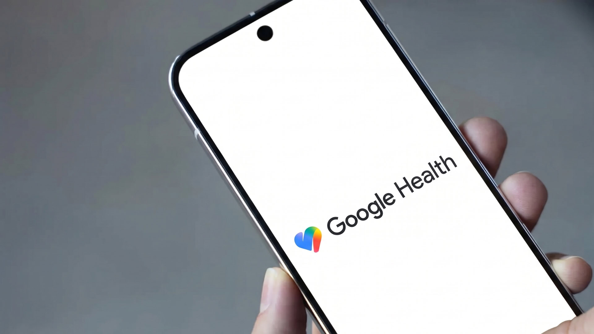 Google Health Logo on phone screen Google Health Logo on phone screen