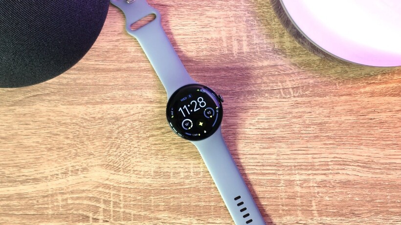 Google Pixel Watch 4 on a table