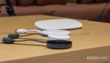 Google TV Streamer behind past chromecasts