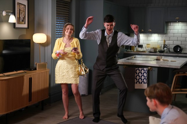 Ant and Dee Dee mess around and dance in Hollyoaks