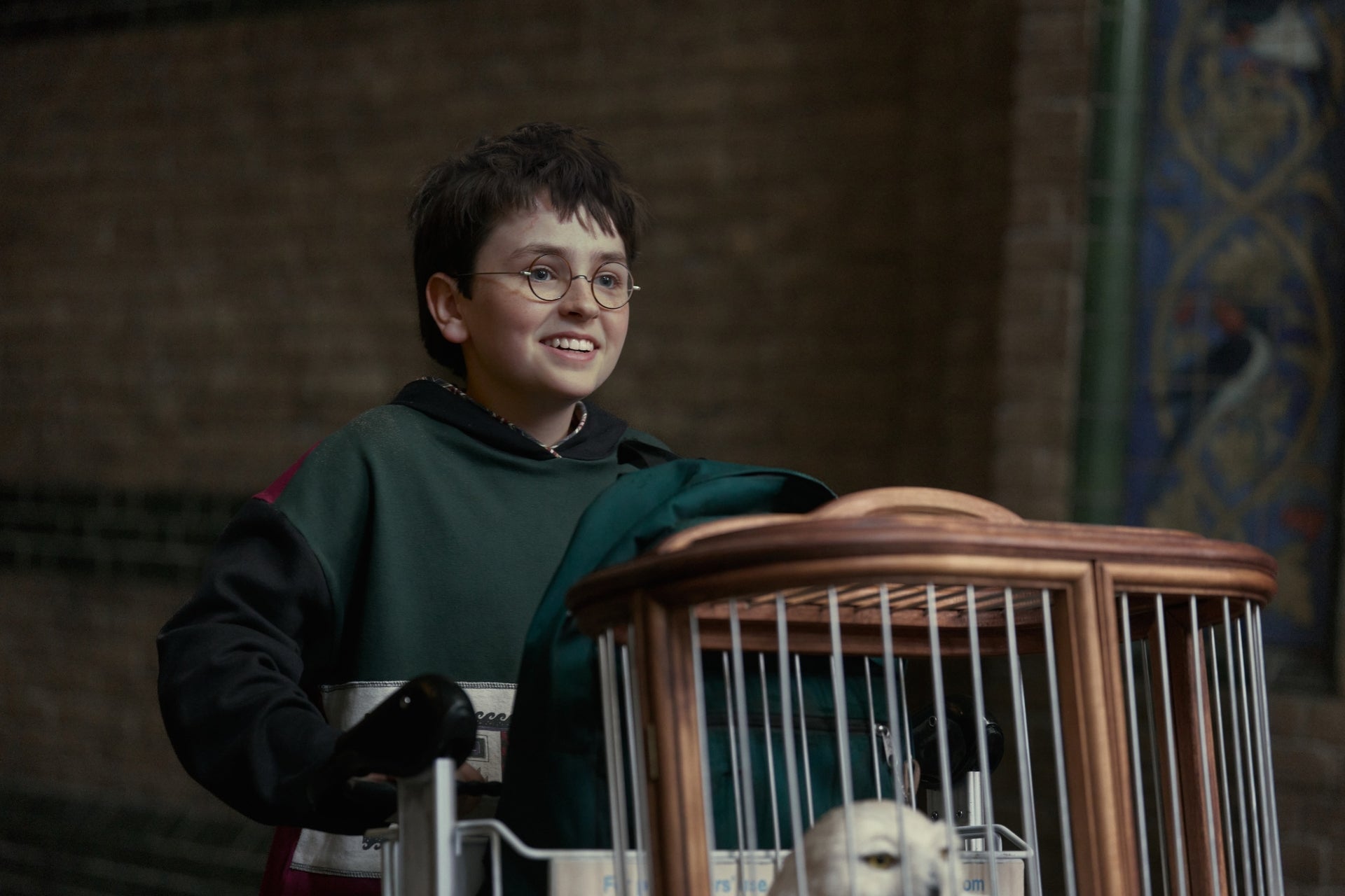 Newcomer Dominic McLaughlin takes over for Daniel Radcliffe as the Boy Who Lived in the new Harry Potter series