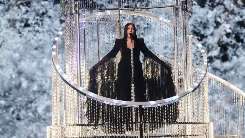 Yuval Raphael at Eurovision (Photo: Gil Nechustan) יובל רפאל באירוויזיון
