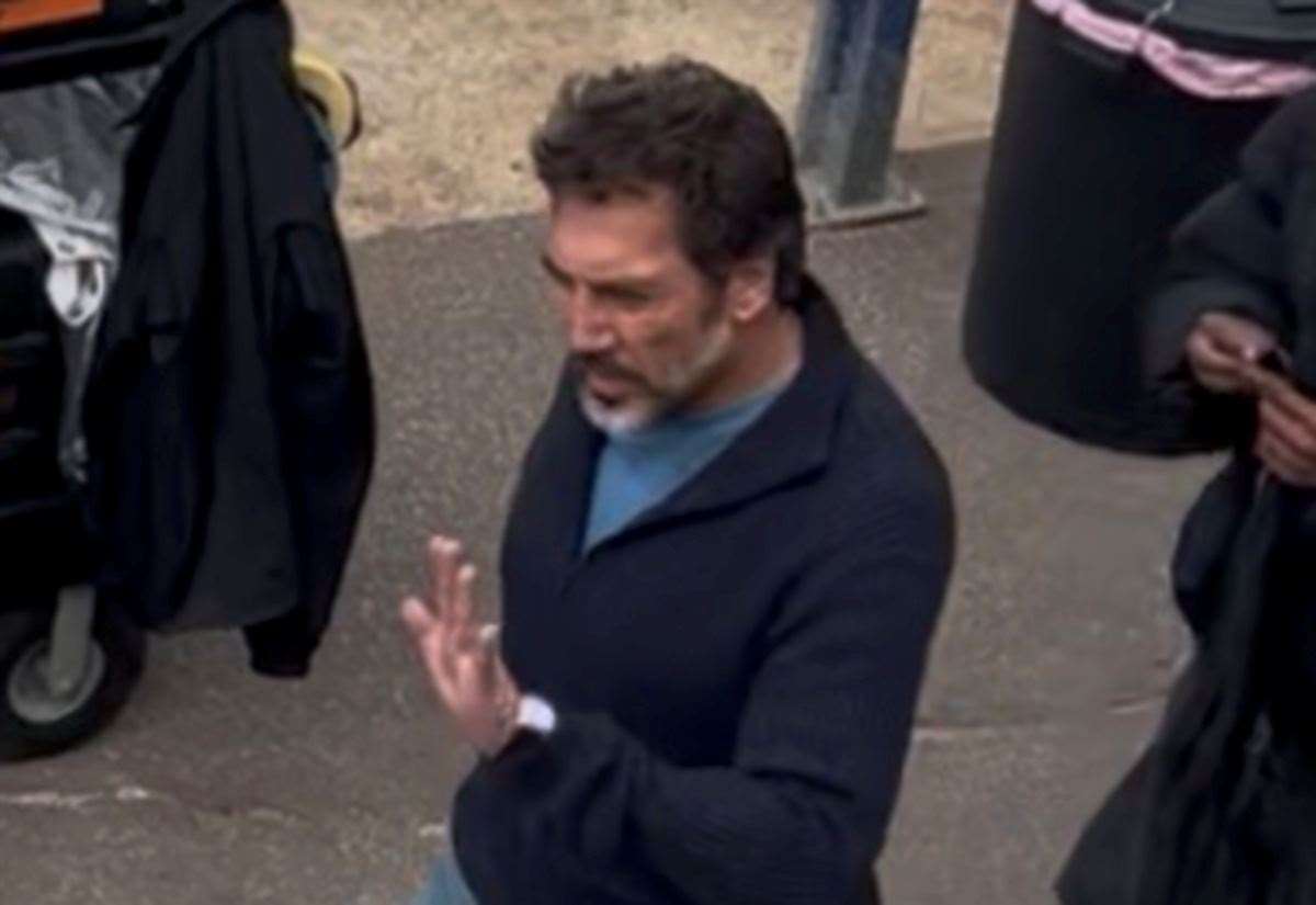 Hollywood star Javier Bardem spotted filming Hello and Paris at Whitstable Harbour