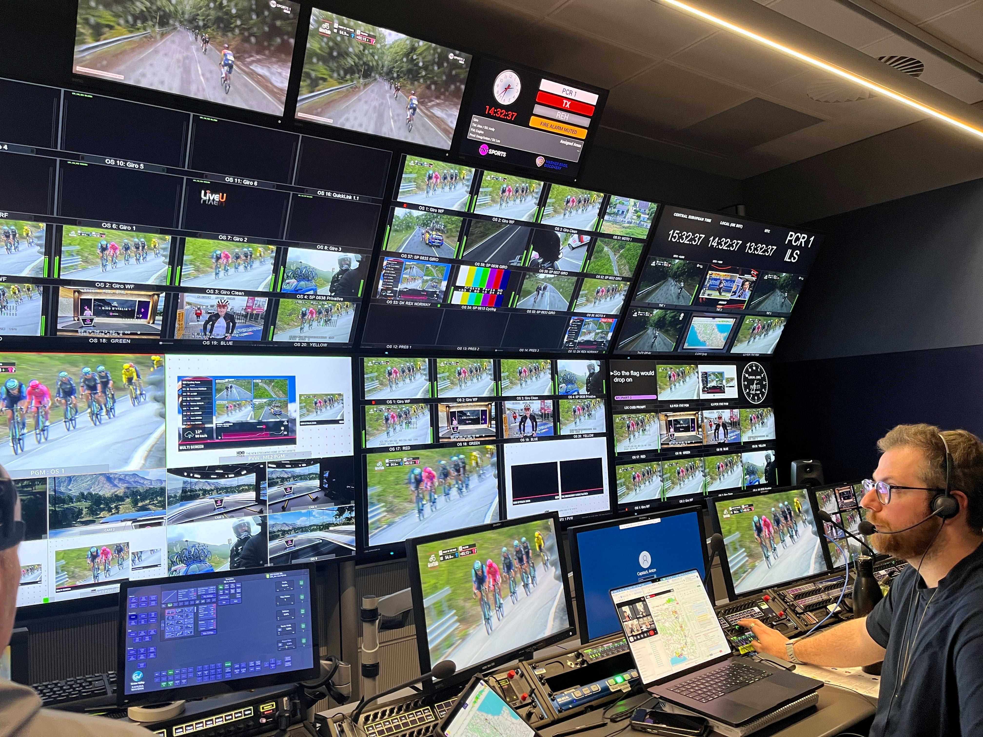Inside TNT Sports' gallery at Stockley Park