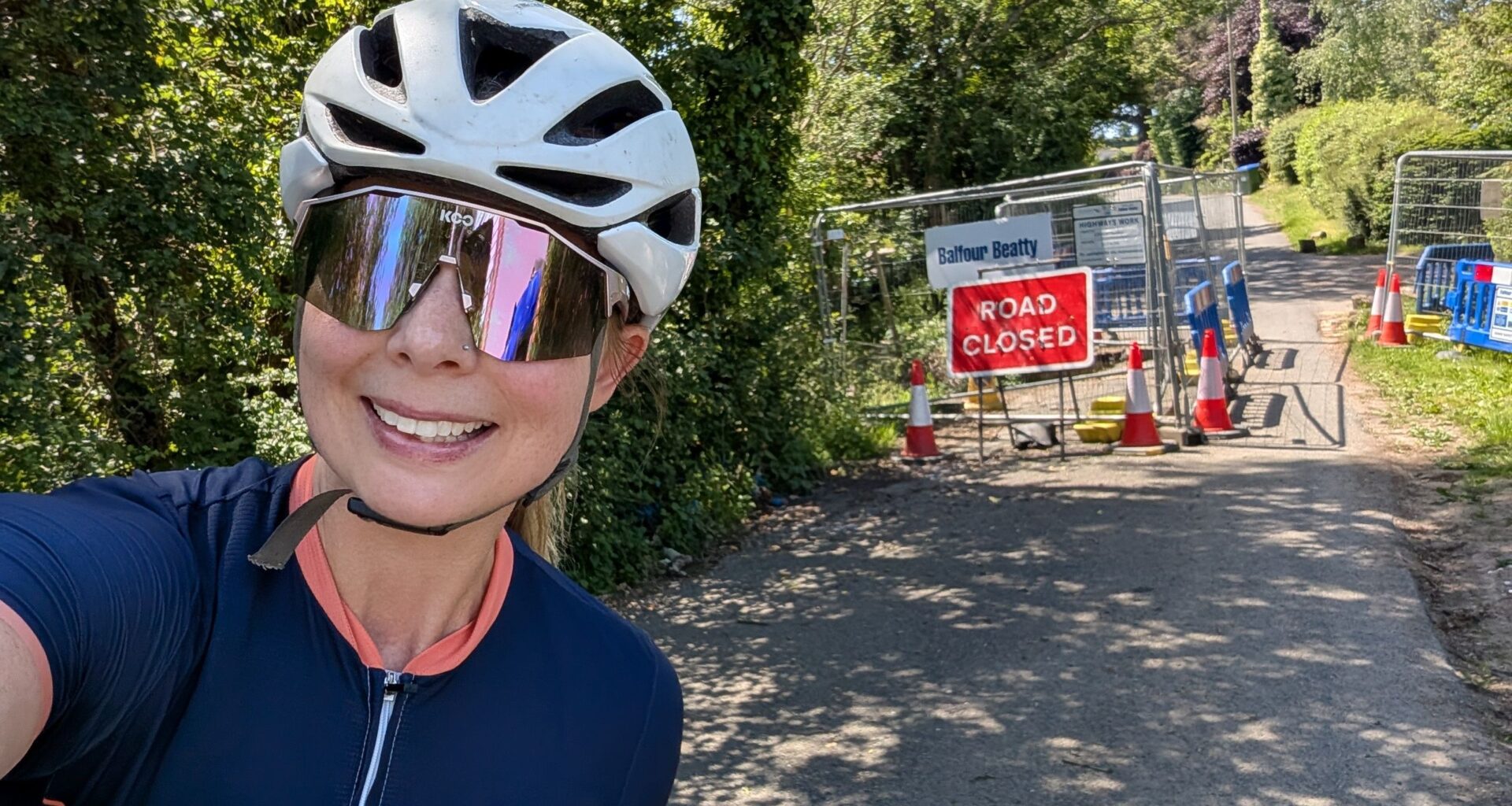 Cyclists love a good road closure - this one helped quash intrusive thoughts of leaving my children without a mother