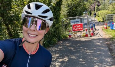 Cyclists love a good road closure - this one helped quash intrusive thoughts of leaving my children without a mother