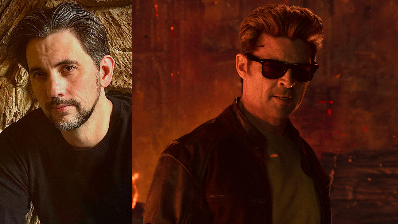 Jeremy Slater and Karl Urban as Johnny Cage in New Line Cinema’s Mortal Kombat II