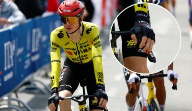 Why does Jonas Vingegaard have one painted nail at the Giro d'Italia?
