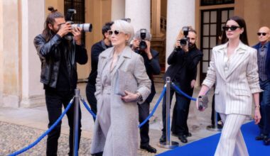 THE DEVIL WEARS PRADA 2, center, from left: Meryl Streep, Anne Hathaway, 2026. ph: Macall Polay /© Walt Disney Studios Motion Pictures /Courtesy Everett Collection