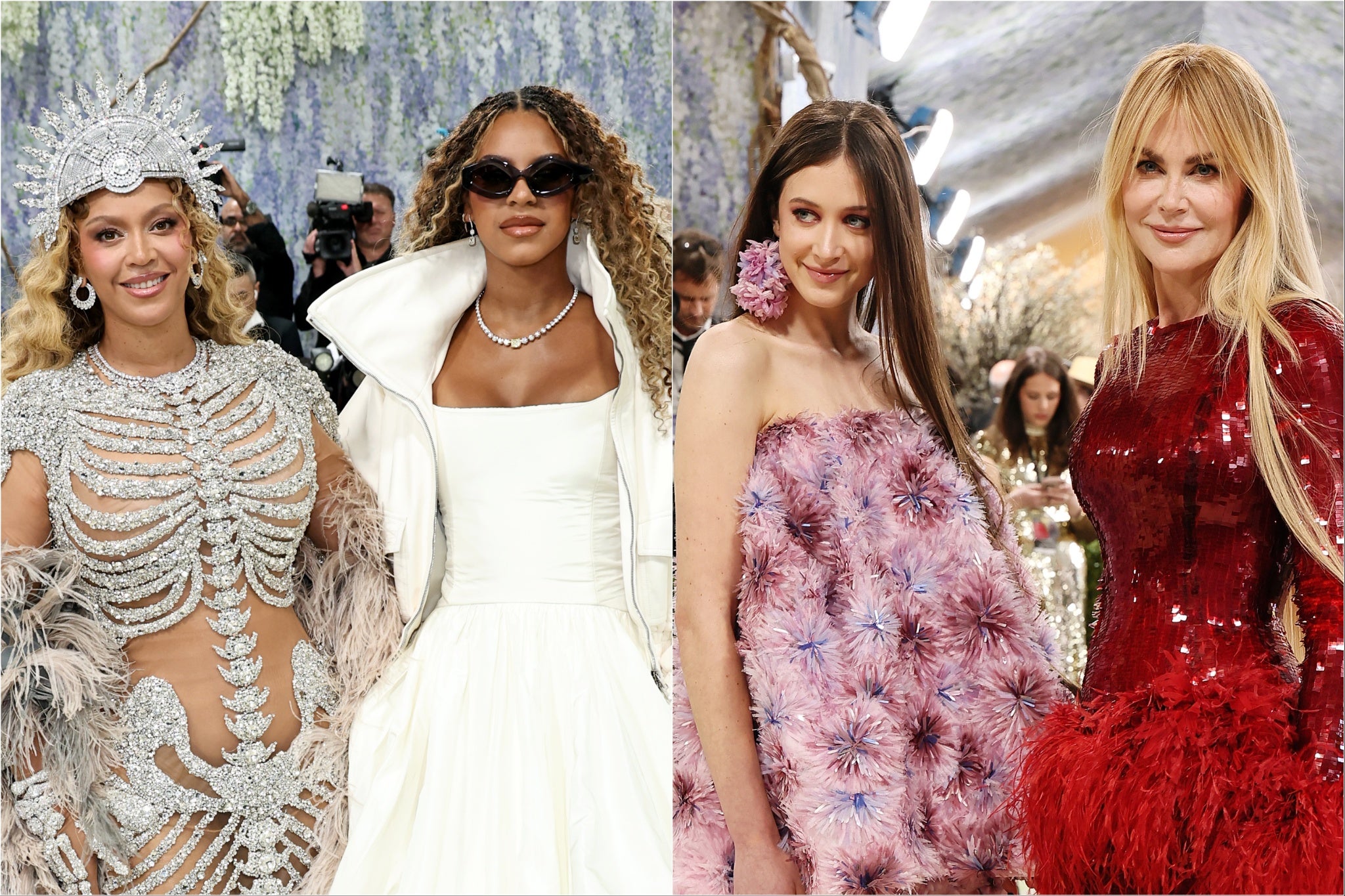 Nicole Kidman and Beyoncé were joined by their teenage daughters, Sunday Rose and Blue Ivy, respectively