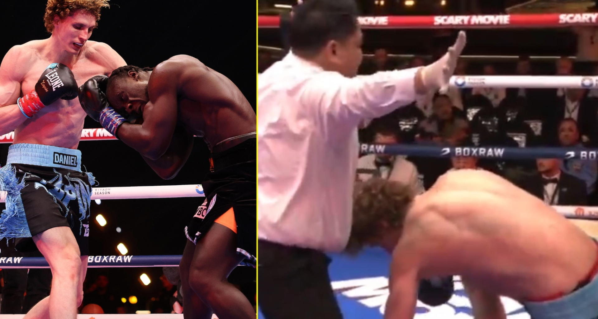 Oleksandr Usyk's 6ft 6ins teammate stunned in upset KO to lose unbeaten record on Rico Verhoeven bill
