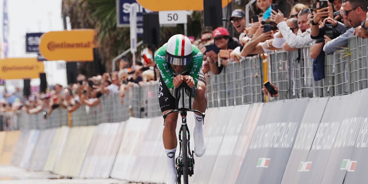 The fastest ever: Filippo Ganna storms to victory in the time trial